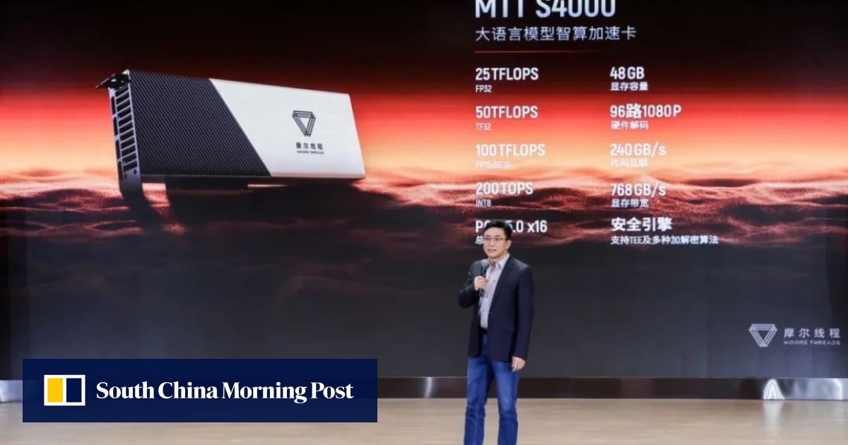 Moore Threads shares jump fivefold in Shanghai trading debut