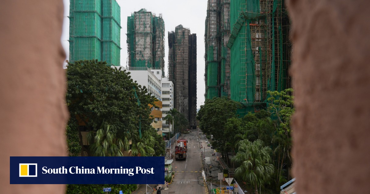 Hong Kong blaze may have started on scaffolding between first and second floor