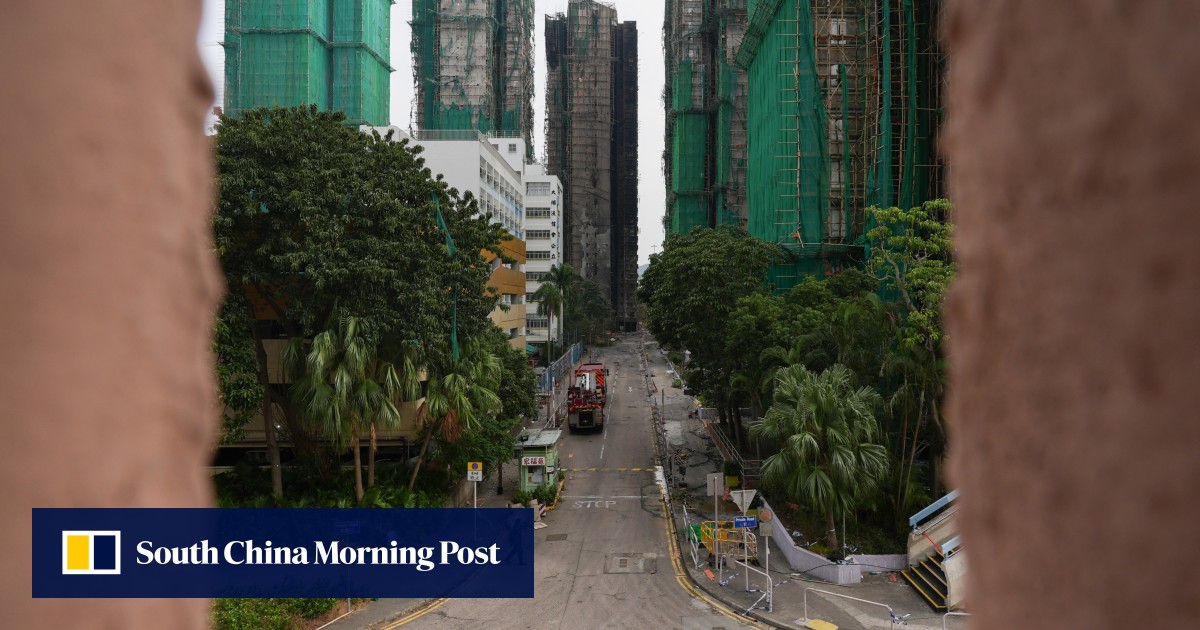 Hong Kong blaze may have started on scaffolding between first and second floor