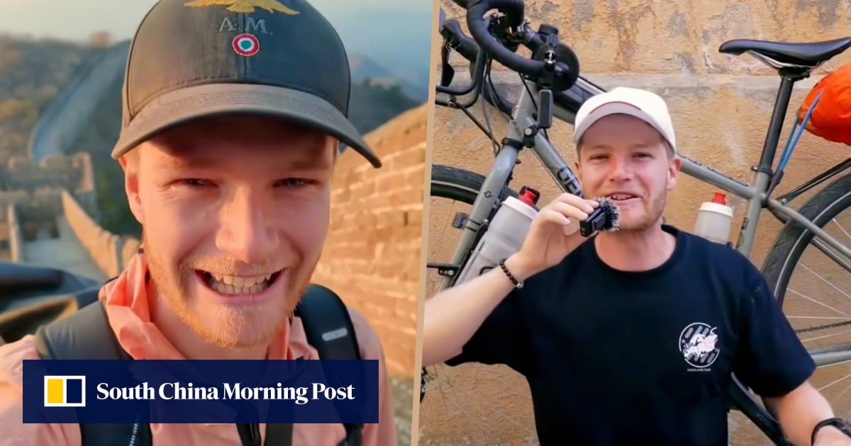 Frenchman cycles 18,000km from hometown to China to support other Lyme disease patients