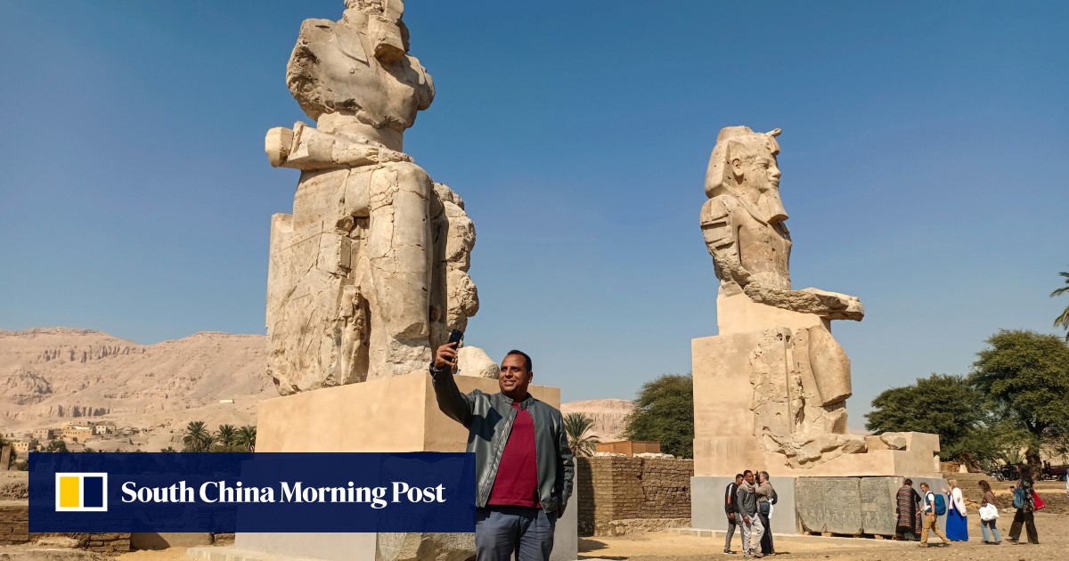 Egypt reveals restored colossal statues of prominent pharaoh in Luxor