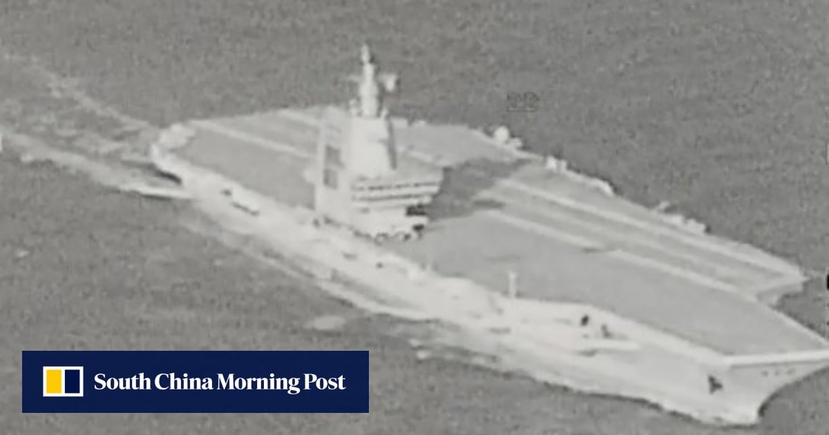 PLA’s Fujian aircraft carrier transits Taiwan Strait as Taipei watches closely