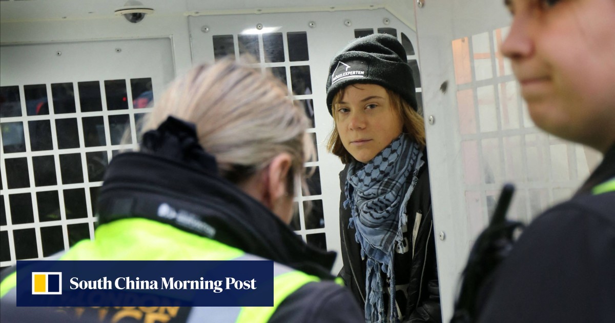 Swedish activist Greta Thunberg arrested at UK pro-Palestinian protest