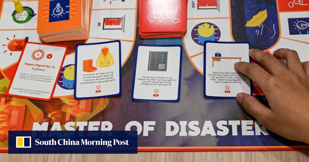 Typhoon-hit Philippines learns disaster preparations with a board game