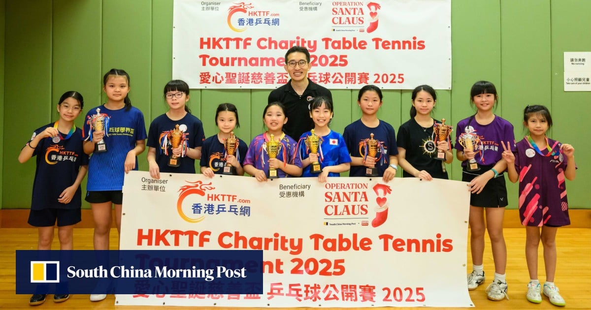 Operation Santa Claus: Hong Kong table tennis lovers serve it up for charity