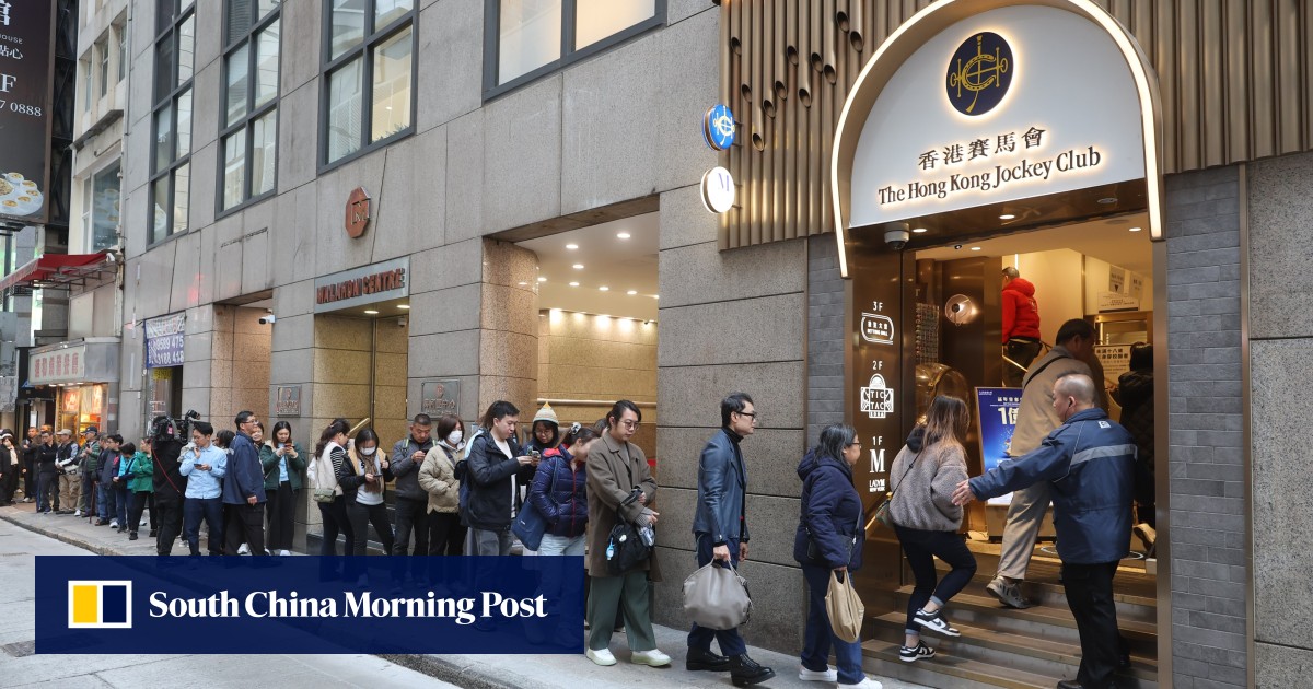 Crowds throng ‘lucky’ store for Hong Kong’s HK$100 million Mark Six top draw