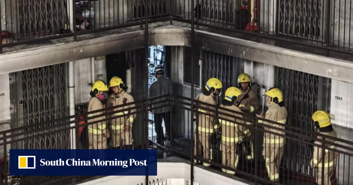 Fire caused by short circuit of phone charger in Hong Kong flat injures 4, kills cat
