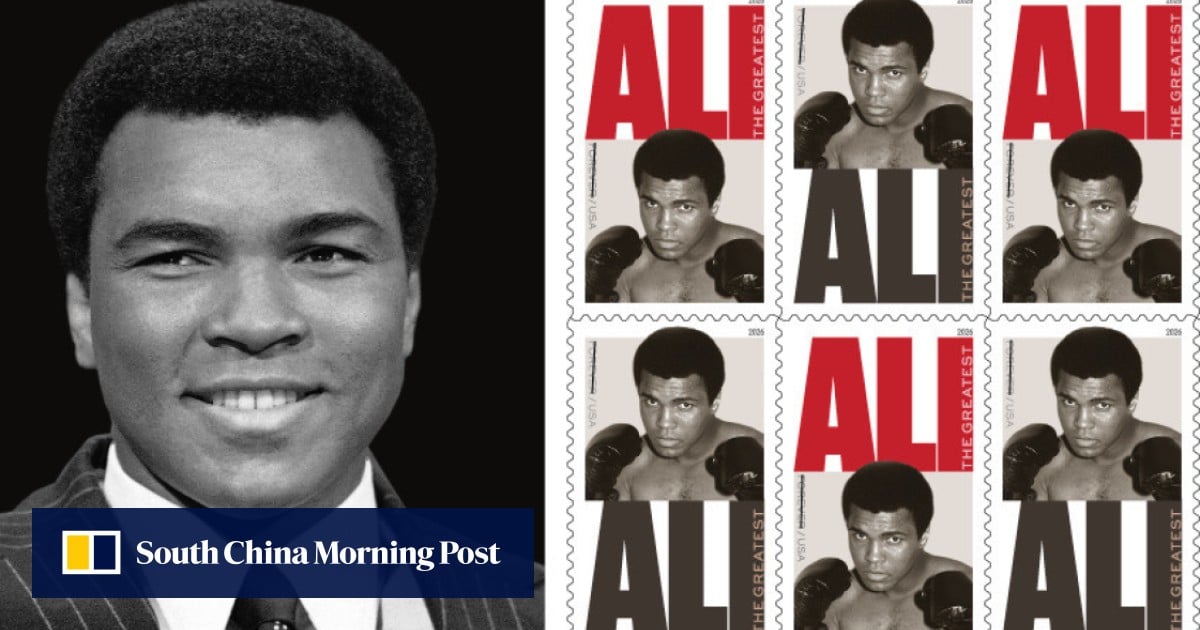 ‘Only way I’ll ever get licked’: boxing’s Muhammad Ali honoured with US stamp