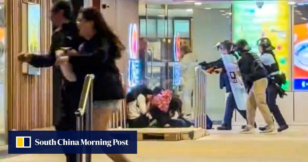 Hong Kong police shoot and kill man wielding meat cleaver in Tuen Mun