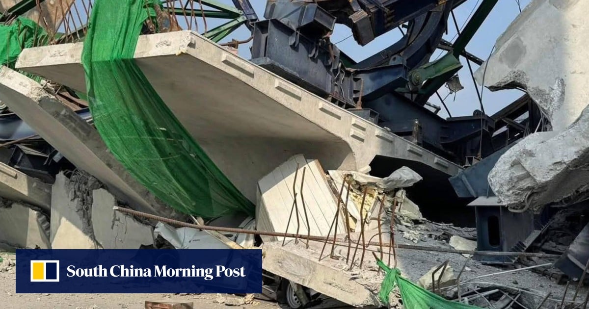 2 killed in Thai crane collapse just a day after another kills 32 train passengers