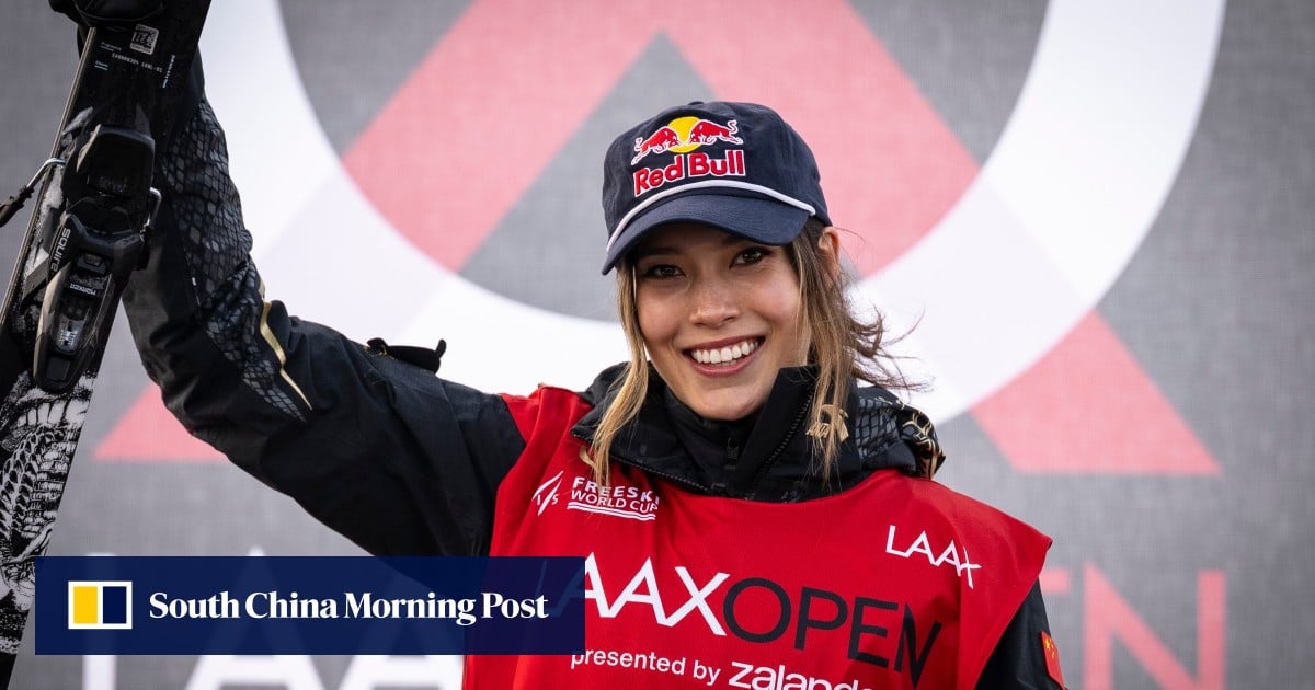 Eileen Gu warms up for Olympics by retaining her Laax ski slopestyle title despite crash