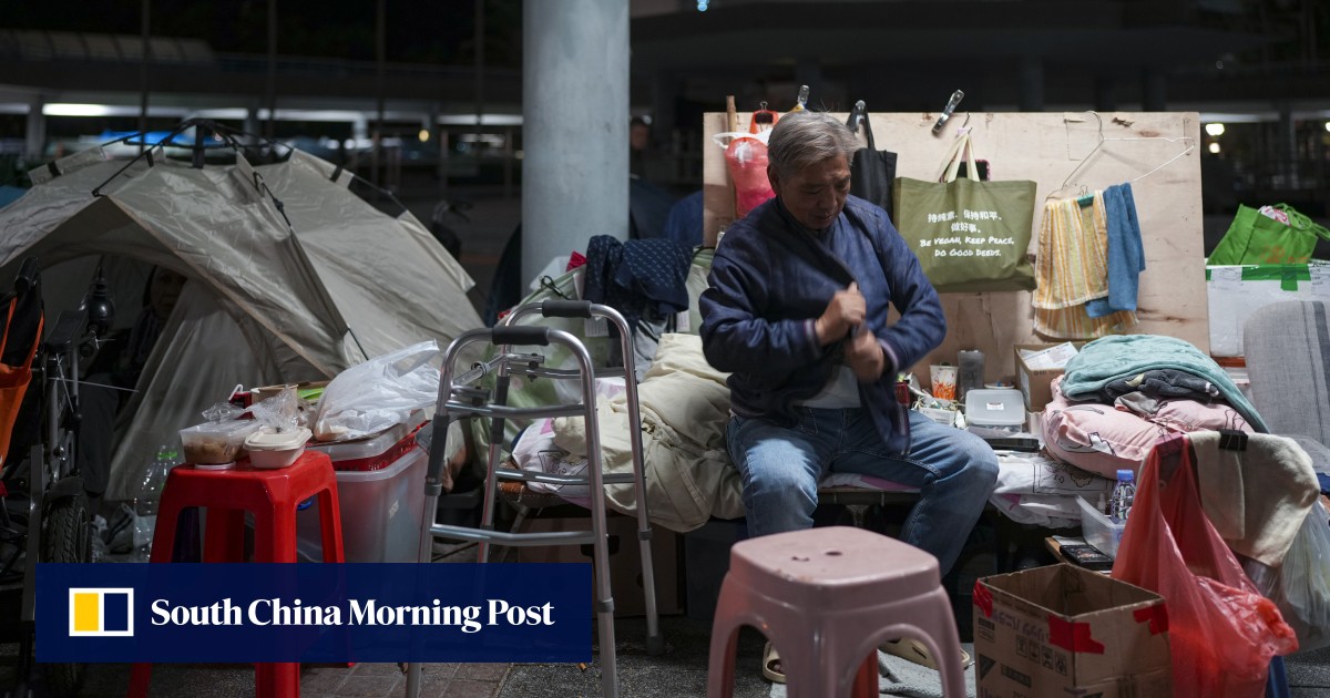 As cold spell grips Hong Kong, homeless shun shelters that ‘feel like prison’