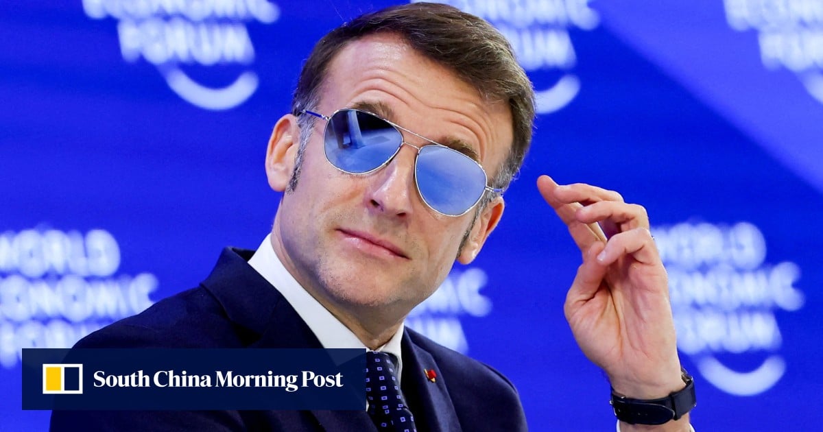 Macron’s ‘Top Gun’ shades charm internet, get mocked by Trump at Davos