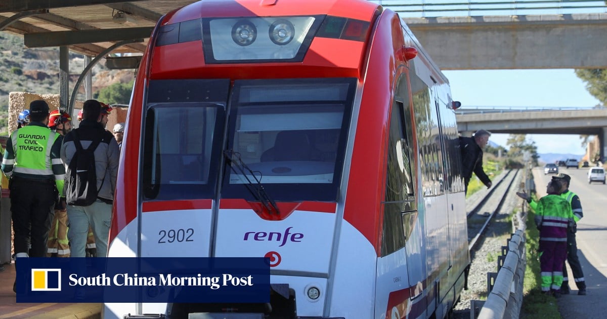 Train collides with crane in Spain’s fourth rail crash in a week, four injured