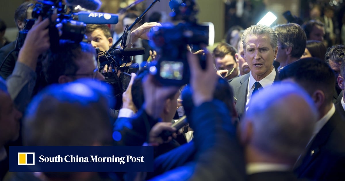 Newsom, on world stage in Davos, accuses Trump of trying to suppress dissent