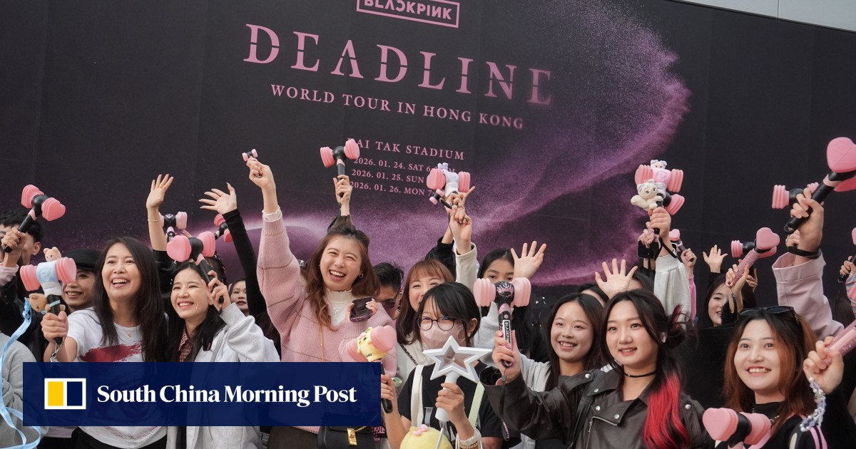 Blackpink fever hits Hong Kong as fans pack Kai Tak for final leg of world tour