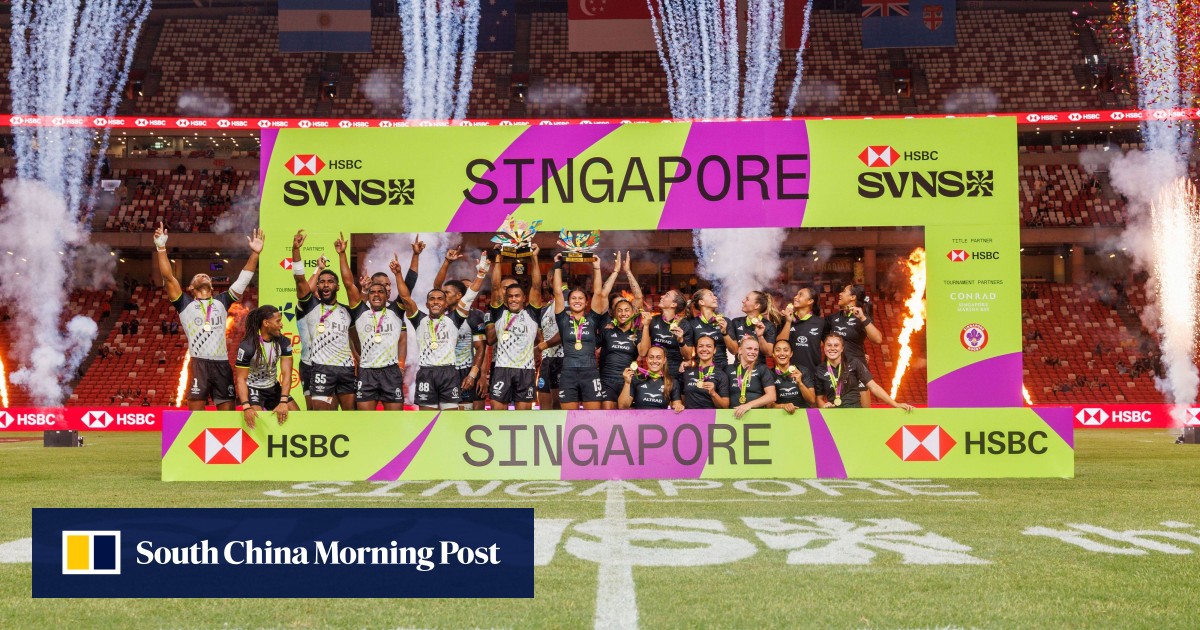 Fiji men, rampant Black Ferns claim HSBC SVNS Singapore titles