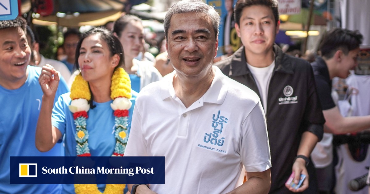 Former Thai prime minster Abhisit Vejjajiva returns to lead Democrat revival ahead of poll