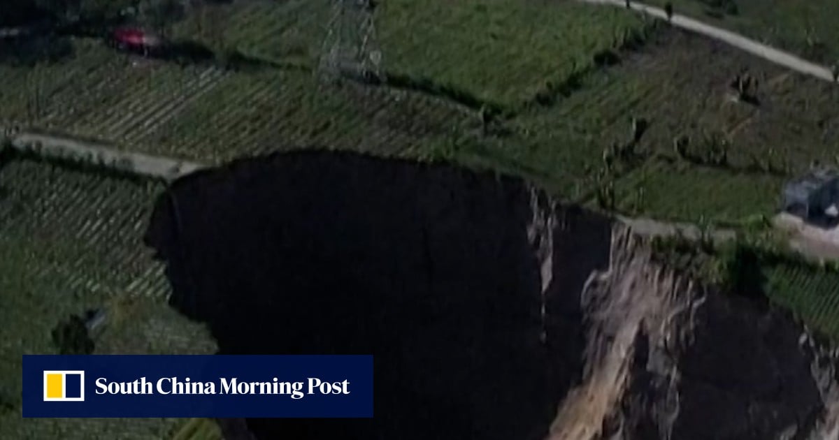Video | Giant sinkhole threatens Indonesian village