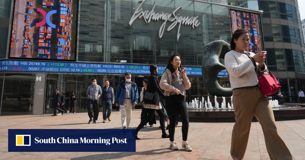 Hong Kong stocks drop, led by mainland tech firms, amid global sell-off in gold, crypto