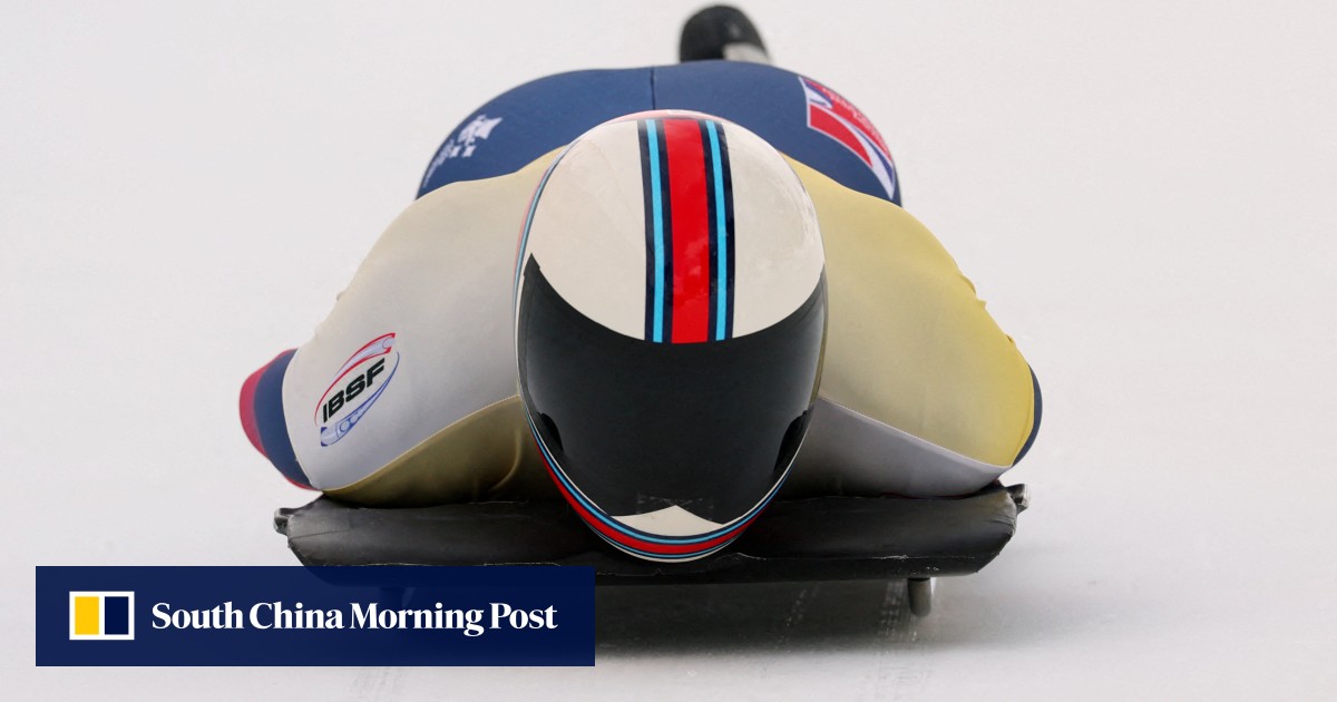 Hurtling head first down an icy chute on a sled – skeleton at the Winter Olympics