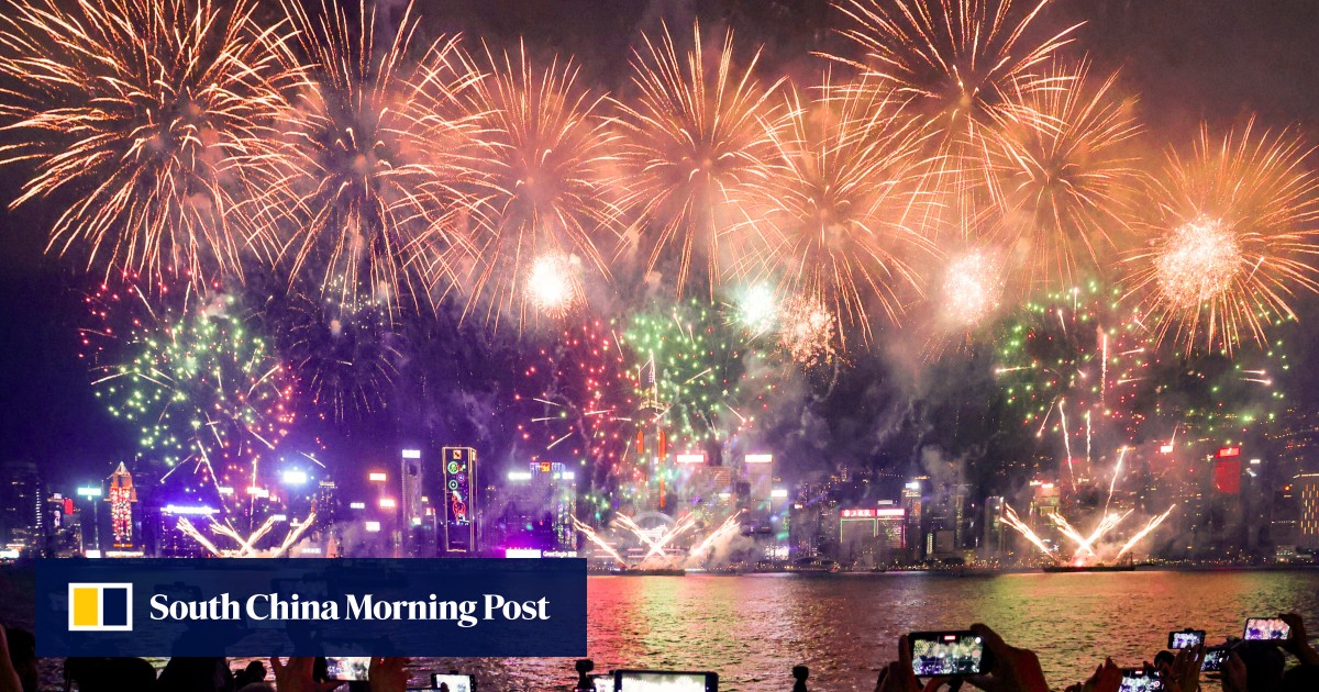 Hong Kong’s Lunar New Year fireworks dazzle as visitor numbers gallop ahead