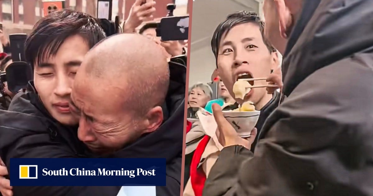 Chinese man adopted by Canadian family reunites with birth father after being abandoned