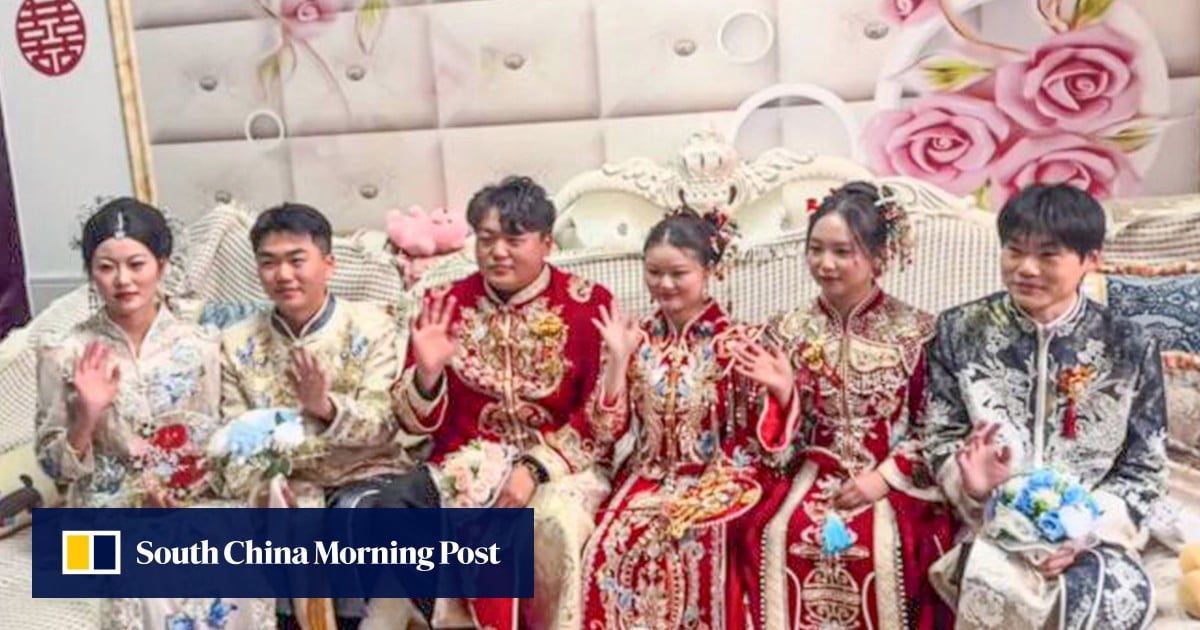 Inseparable China triplet brothers hold weddings on same day, grow up sharing everything