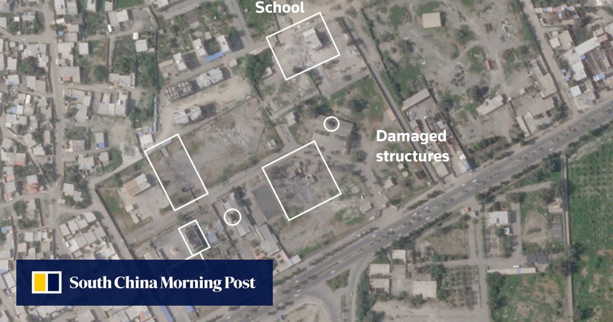 Video shows apparent US strike as Trump blames Iran for school massacre