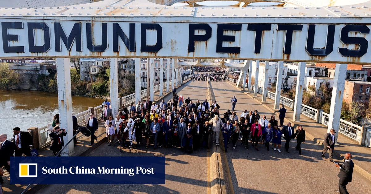 US activists, politicians rally on anniversary of civil rights march