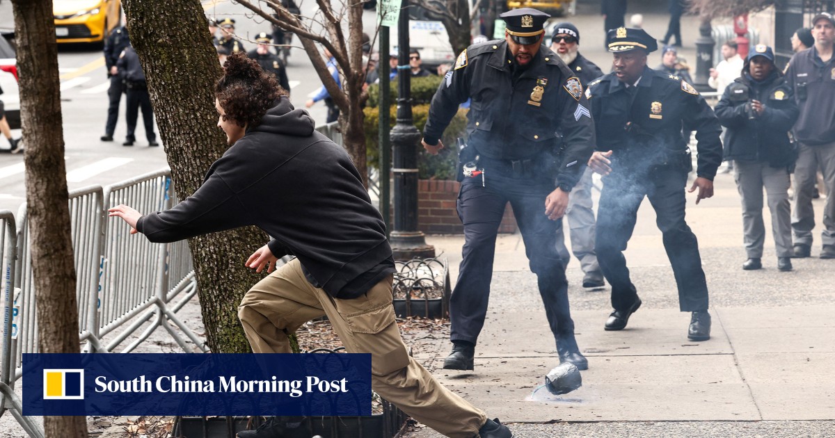 New York police say device thrown near anti-Islam protest was an improvised explosive