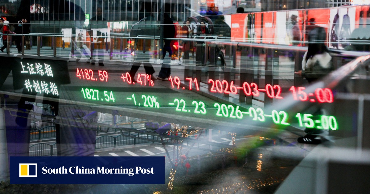 Hong Kong stocks fall as oil once again trades near US$100 - South China Morning Post by Cao Li