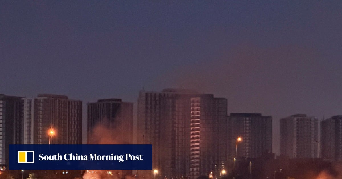 Fire at Baghdad’s US embassy as security official reports drone, rocket strikes