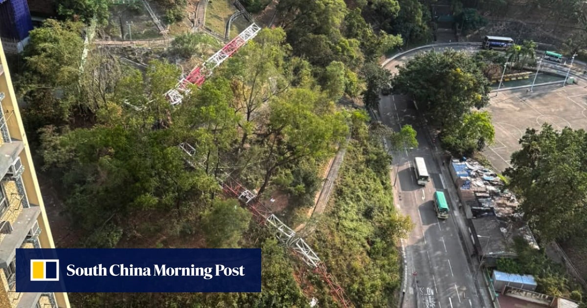 Operator killed as tower crane collapses at Hong Kong construction site