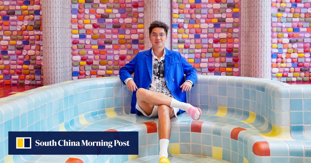 Hong Kong artist inspired by swimming pools invites you to slow down
