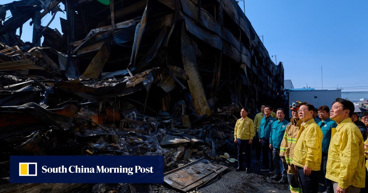 At least 14 die in South Korea fire at car parts factory