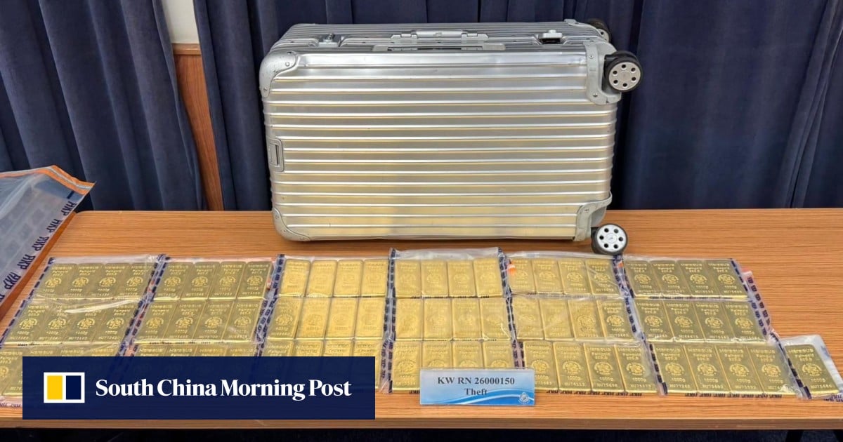 Hong Kong police arrest 5, recover nearly HK$100 million in stolen gold bars