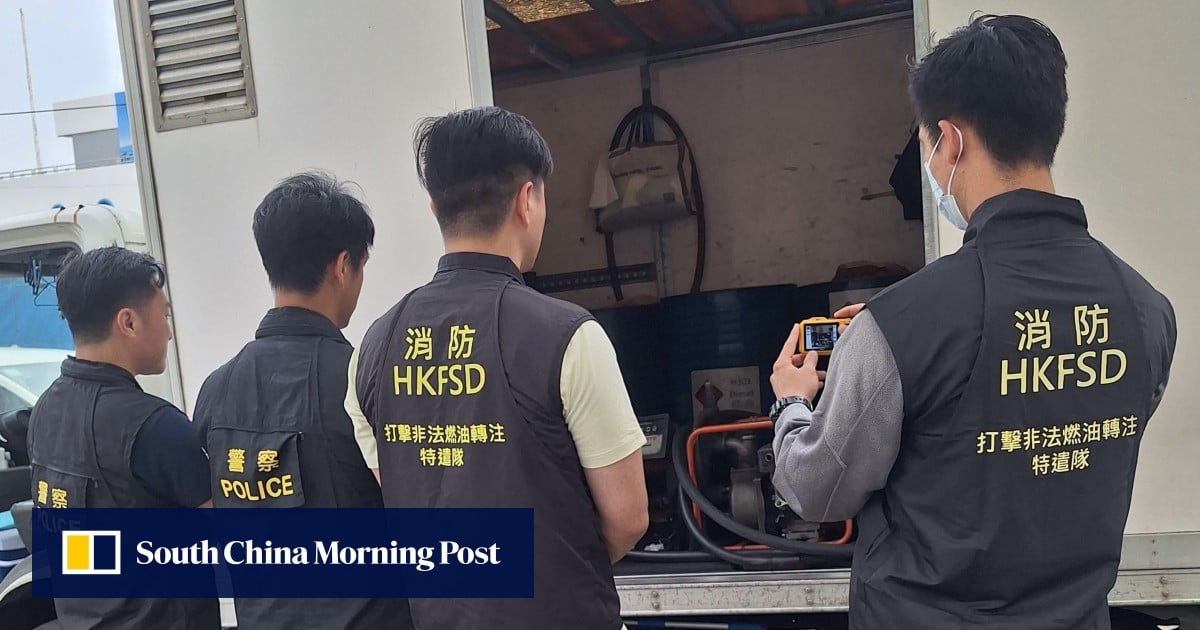 Hong Kong police seize 1,600 litres of diesel, arrest 1 in raid of illegal fuel site