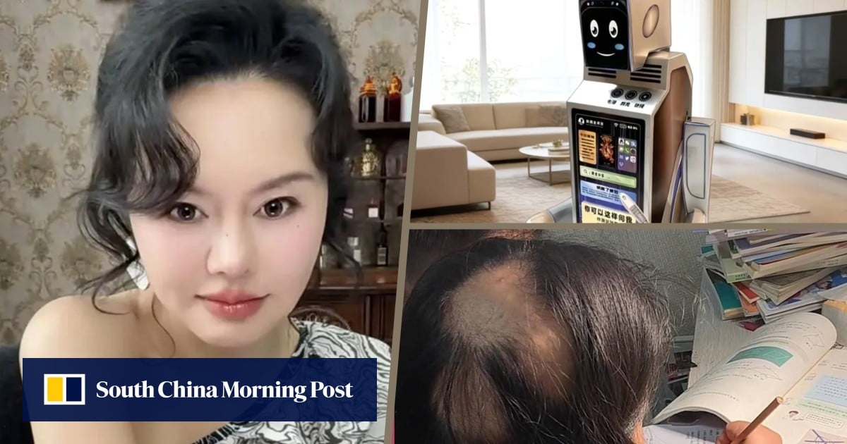 China ‘sexual intelligence godmum’ returns, paper robots for ancestors, mum goes bald tutoring son