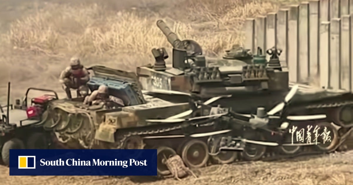 PLA upgrades ageing tanks with protection system for potential Taiwan operation