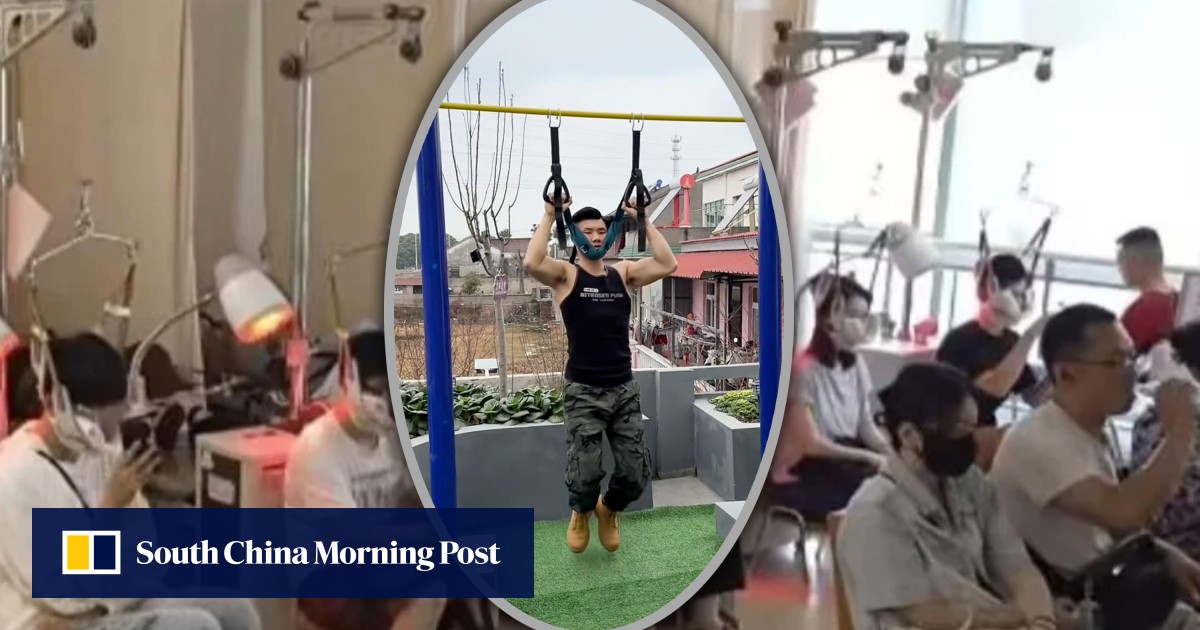 Doctors warn of spinal cord damage as ‘neck-hanging exercise’ trends among China youth