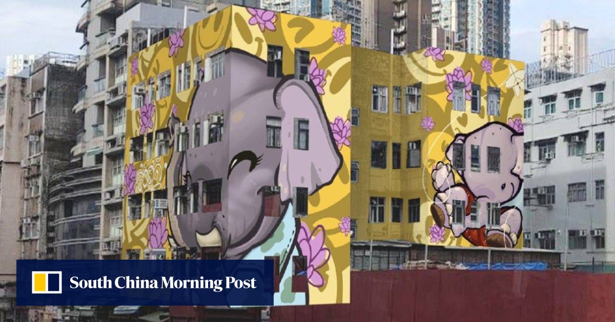 ‘Sawadeekowloon’: mural celebrates Thai culture in Hong Kong under renovation scheme