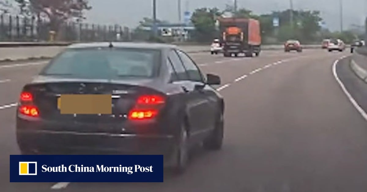 Probationary driver, 70, charged over going wrong way on Hong Kong highway