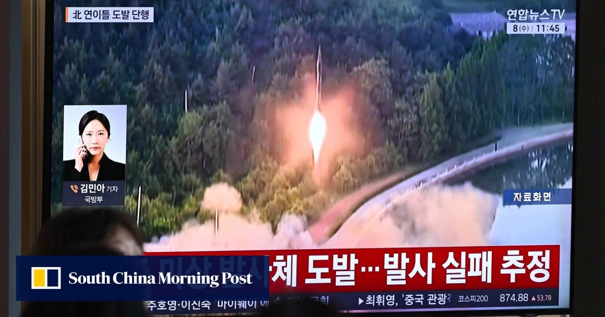 North Korea launches fifth missile test after dousing South’s peace hopes