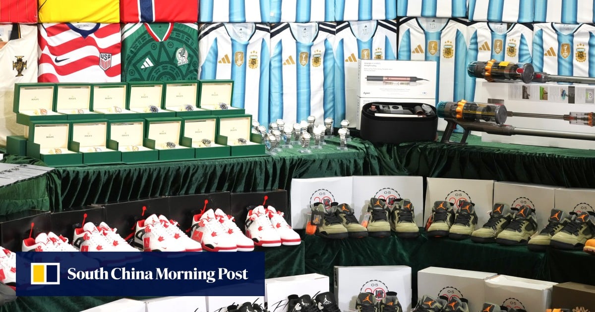 10,000 suspected fake football jerseys seized in HK$64 million customs crackdown