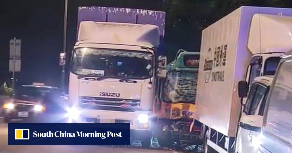 Bus driver killed, 16 injured in 2 separate crashes on Hong Kong highway