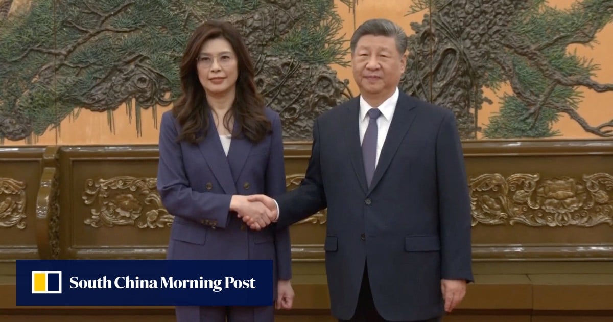 Peace is a common wish, Xi Jinping tells Taiwan’s opposition leader Cheng Li-wun
