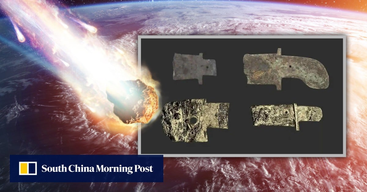 Celestial craftsmanship: discoveries from China Sanxingdui uveil secrets of meteorite axe