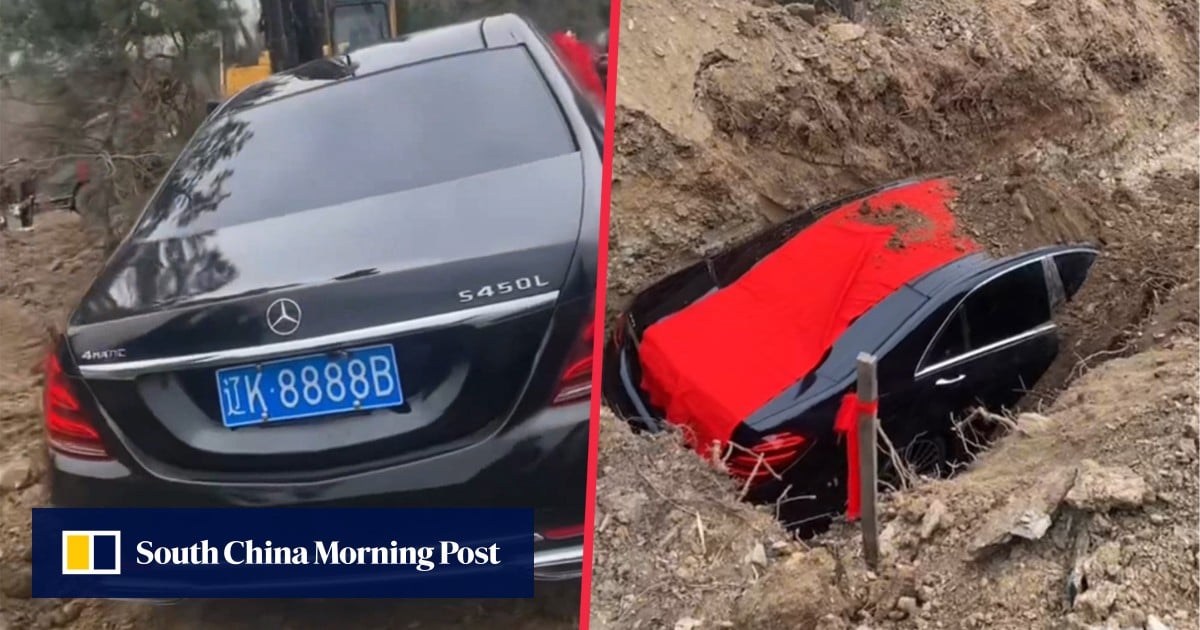 China family buries luxury car as offering, prompting government reprimand, public apology