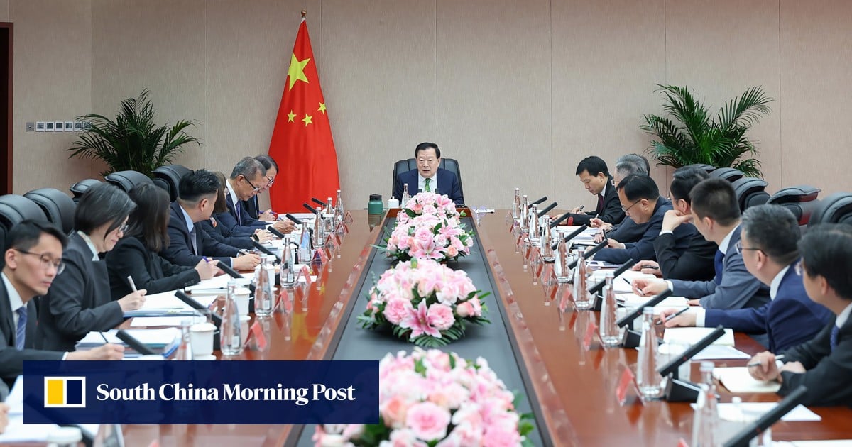 Beijing’s point man on Hong Kong affairs meets city’s leaders in capital